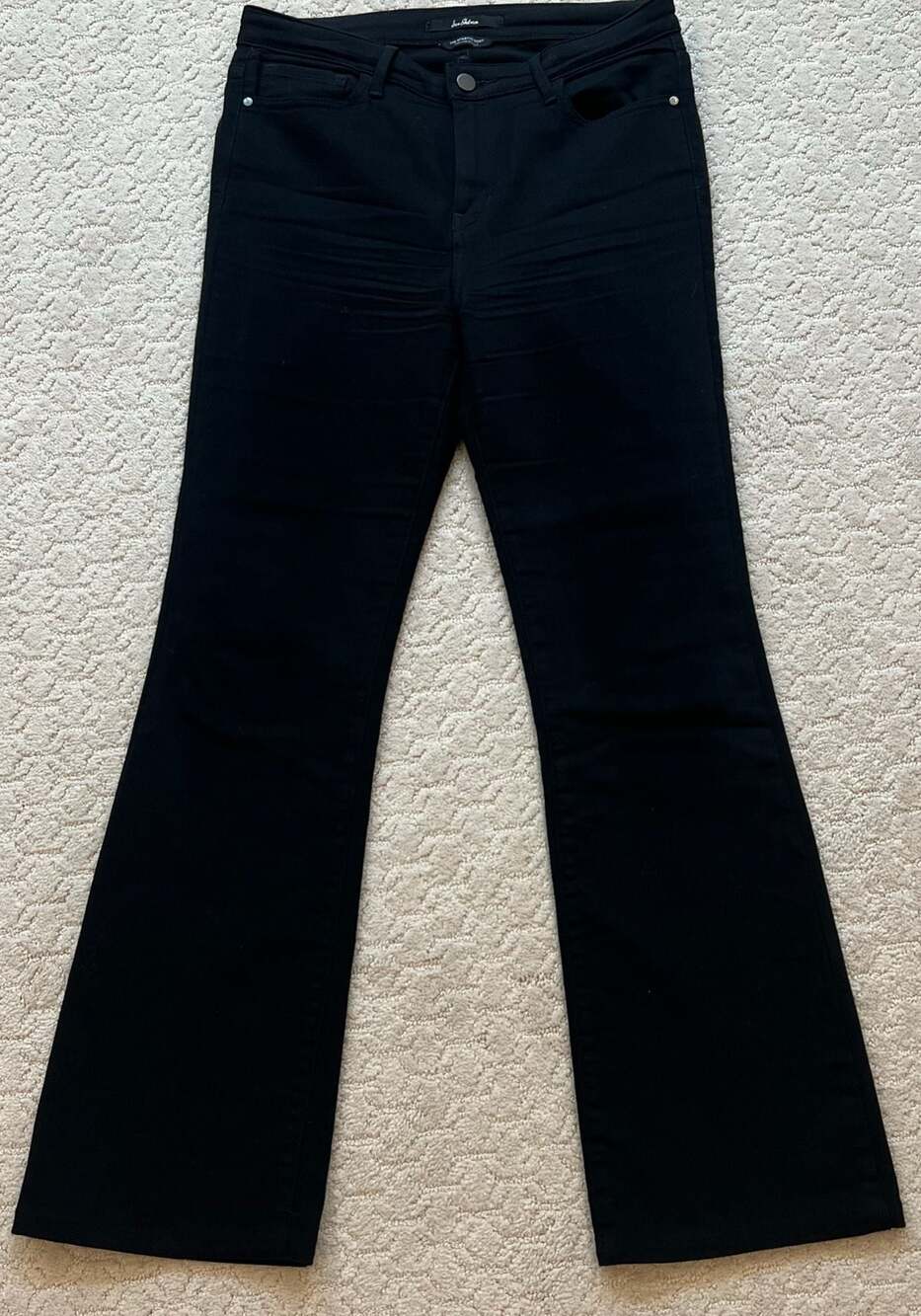 Sam Edelman The Stiletto Boot High Rise Bootcut Jeans Black Size 4/27